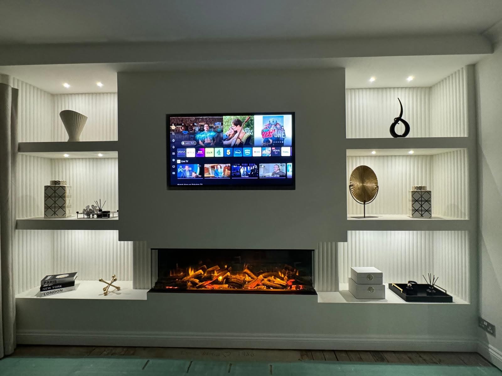 Media wall detail