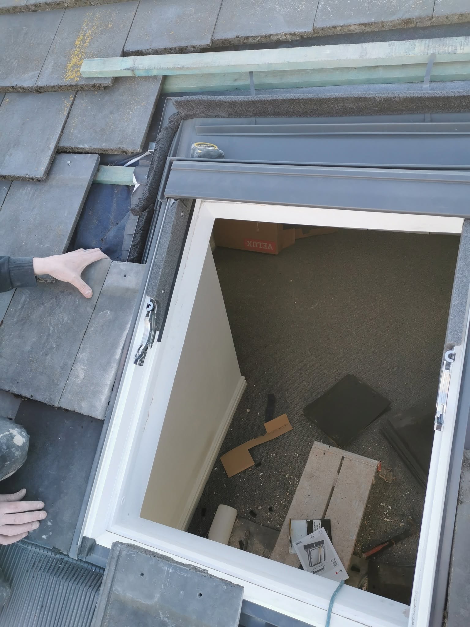Skylight installation